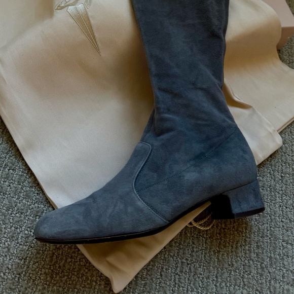 Christian Cane Suede Boots